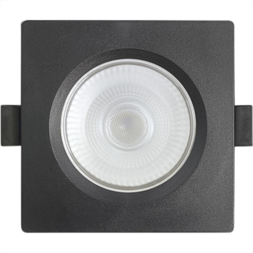 Spot Emb.08W Led 6500K Quadr Blumenau Preto