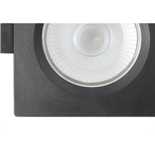 Spot Emb.08W Led 6500K Quadr Blumenau Preto