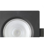 Spot Emb.08W Led 6500K Quadr Blumenau Preto