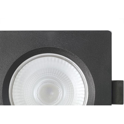 Spot Emb.08W Led 6500K Quadr Blumenau Preto