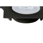Spot Emb.06W Led 6500K Quadr Blumenau Preto