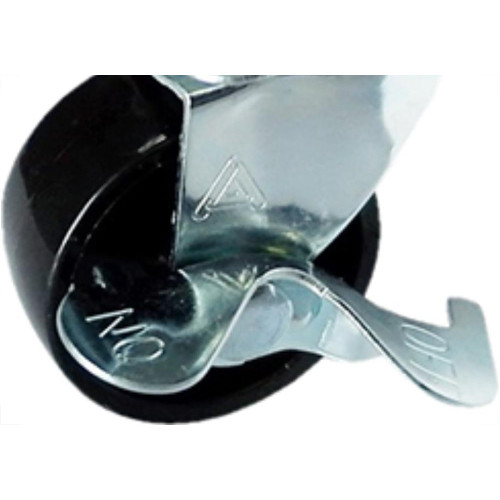Rodizio Mesa Gir.38Mm C/Freio Preto Alianca