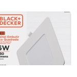 Luminaria Led Embutir Quadrada 06W 6500K 12Cm B_D Eco