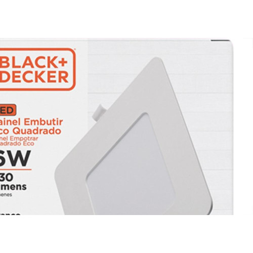 Luminaria Led Embutir Quadrada 06W 6500K 12Cm B_D Eco