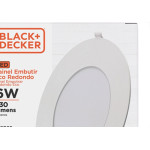 Luminaria Led Embutir Redonda 06W 6500K 12Cm B_D Eco