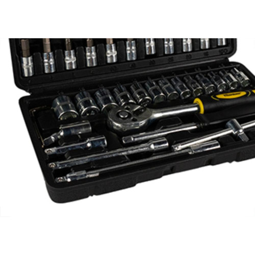 Jogo Soquete Titanium C/Catr 1/4 46P Crv