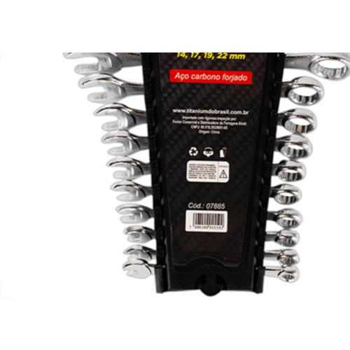 Jogo Chave Combinad Titanium 6 22 12P
