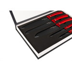 Faca Gourmet Titanium Kit 05Pc Vermelho 6893
