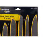 Faca Gourmet Titanium Kit 06Pc Amarelo 6890