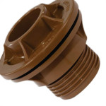 Adaptador  C/Flange Pvc Socel 1 Marrom - Kit C/6 Unidades