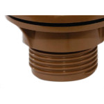 Adaptador  C/Flange Pvc Socel 1 Marrom - Kit C/6 Unidades