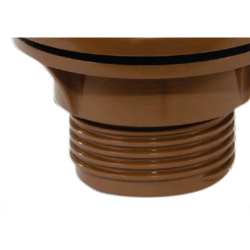 Adaptador  C/Flange Pvc Socel 1 Marrom - Kit C/6 Unidades