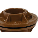 Adaptador  C/Flange Pvc Socel 1 Marrom - Kit C/6 Unidades
