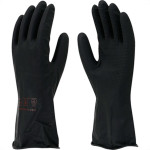 Luva Imbat Latex Forrada Preto 10-Gg - Kit C/12 Unidades