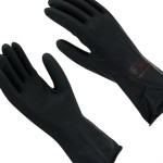 Luva Imbat Latex Forrada Preto 10-Gg - Kit C/12 Unidades