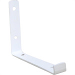 Cantoneira Mao Francesa Invertida Loth Branco 25Cm - Kit C/6 Unidades