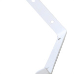 Cantoneira Mao Francesa Invertida Loth Branco 25Cm - Kit C/6 Unidades