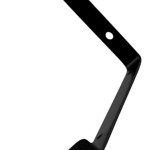 Cantoneira Mao Francesa Invertida Loth Preto 25Cm - Kit C/6 Unidades