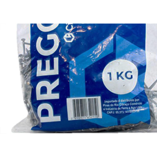Prego Polido Cibra C/Cabeça  18X27 (3,40X62mm)