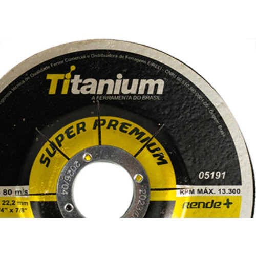 Disco Desbaste Titanium 4.1/2X7/8