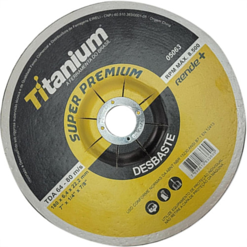 Disco Desbaste Titanium 7X7/8