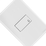 Conjunto Radial Ouro Branco 1 Interruptor Camp 1809001