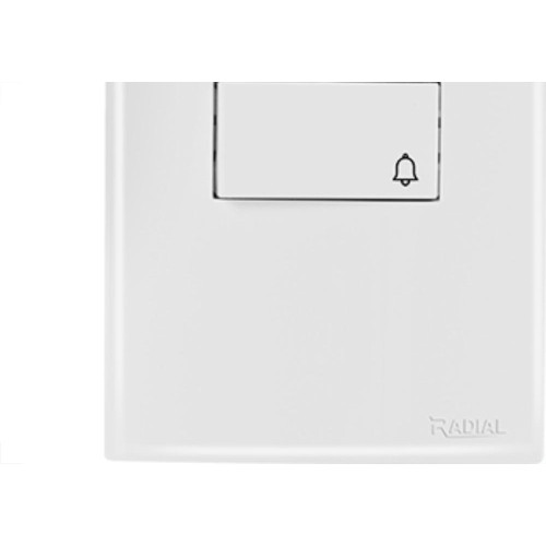 Conjunto Radial Ouro Branco 1 Interruptor Camp 1809001