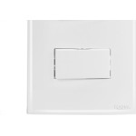 Conjunto Radial Ouro Branco 2 interruptores Simp 1809035