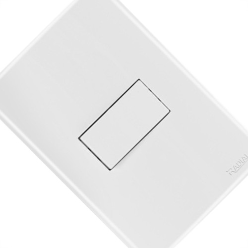 Conjunto Radial Ouro Branco 1 Interruptor Paral 1809232