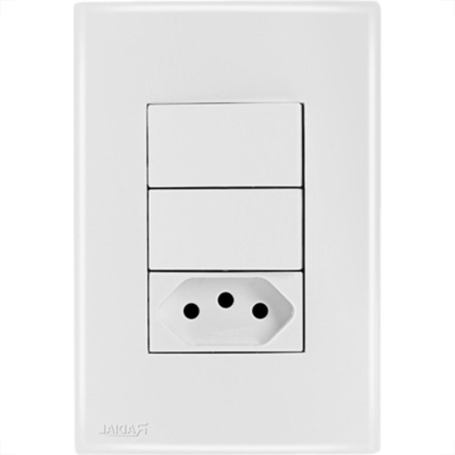 Conjunto Radial Ouro Branco 2Simp 1Tomada 10A 1809122