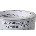 Fita Silver Tape Brasfort Cinza 48Mmx10M