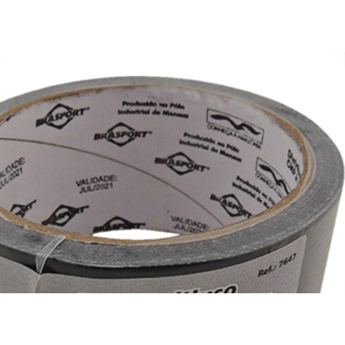 Fita Silver Tape Brasfort Preta 48Mmx10M