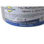 Fita Silver Tape Brasfort Cinza 48Mmx50M