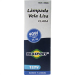 Lampada Vela Lisa Clara E27 40X127 Brasfort - Kit C/10 Unidades