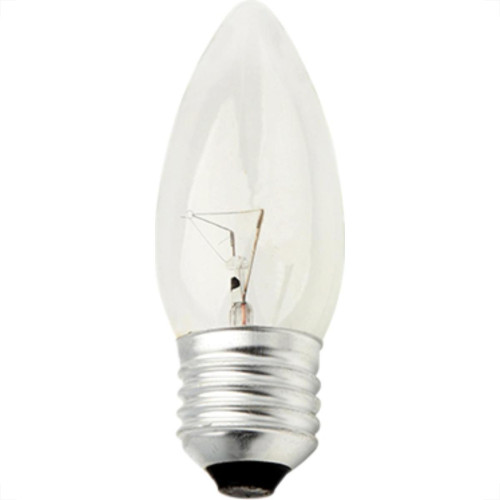Lampada Vela Lisa Clara E27 40X127 Brasfort - Kit C/10 Unidades