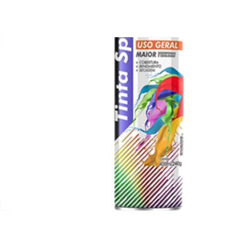 Spray Mundial Geral Branco Brilh 400Ml