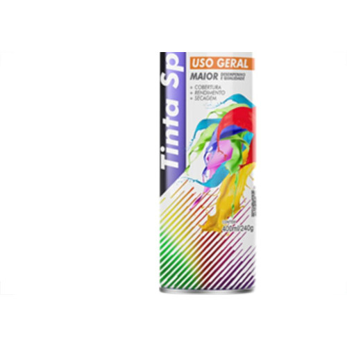 Spray Mundial Geral Preto Fosco 400Ml
