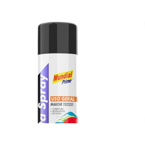 Spray Mundial Geral Preto Fosco 400Ml