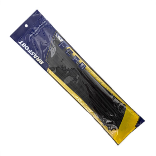 Abracadeira Nylon Brasfort 3,6X350 Preto C/100