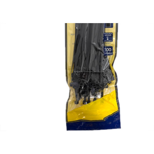 Abracadeira Nylon Brasfort 4,8X250 Preto C/100
