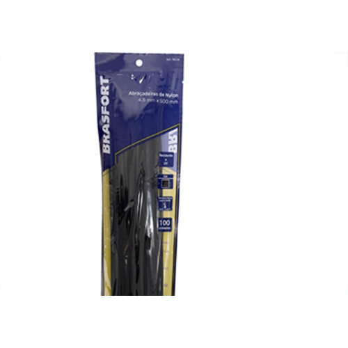 Abracadeira Nylon Brasfort 4,8X500 Preto C/100