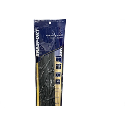 Abracadeira Nylon Brasfort 7,6X450 Preto C/50
