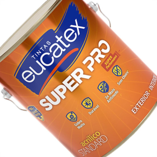 Latex Eucatex Super Pro Galao 3,6 Litros Branco