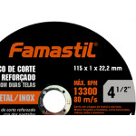 Disco Sped/Inox Famastil 4.1/2X7/8X1,0 - Kit C/10 Unidades