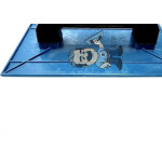 Desempenadeira Pvc Giraldi Azul Corrugada 16X28