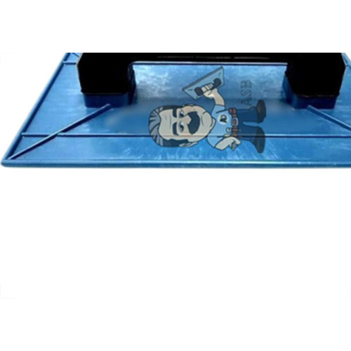 Desempenadeira Pvc Giraldi Azul Corrugada 16X28