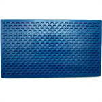 Desempenadeira Pvc Giraldi Azul Corrugada 22X34
