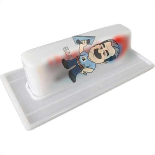 Desempenadeira Pvc Giraldi Branco Grafiato 08X16