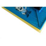 Desempenadeira Pvc Giraldi Azul C/Espuma 18X30