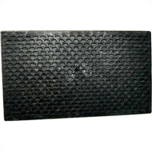 Desempenadeira Pvc Giraldi Preto Corrugada 16X28